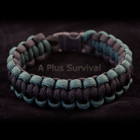 Paracord Bracelet - Hunter Green and Black