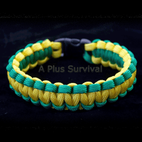 Paracord Bracelet - Kelly Green and Yellow
