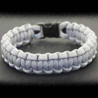 Paracord Bracelet - Silver Grey