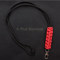 Paracord Lanyard - Black and Red