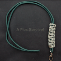 Paracord Lanyard - Hunter Green and ACU