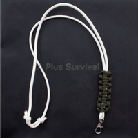 Paracord Lanyard - White and Black