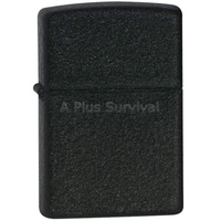 Black Crackle Zippo Lighter