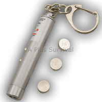 Laser Pointer Keychain with LED Light