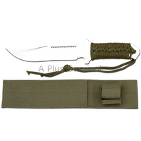 Maxam Fixed Blade Knife with Canvas Sheath