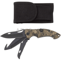 Maxam Camo 3 Blade Lockback Knife