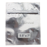 Zip Top Mylar Food Storage Bags - 5.5" x 7"