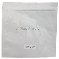 Zip Top Mylar Food Storage Bags - 9" x 9"