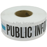 Public Information Ribbon Tape 3" x 1000'