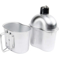 Aluminum 1 Quart Canteen with Cover and Cup