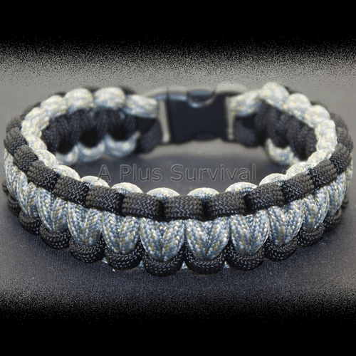 Paracord Bracelet - Black and ACU