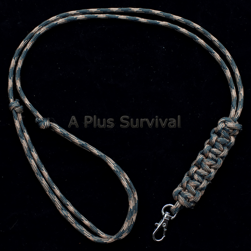 Paracord Lanyard - Woodland Camo
