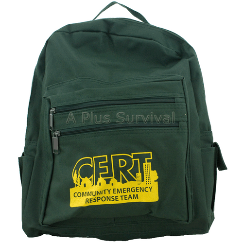 CERT Logo Green Backpack