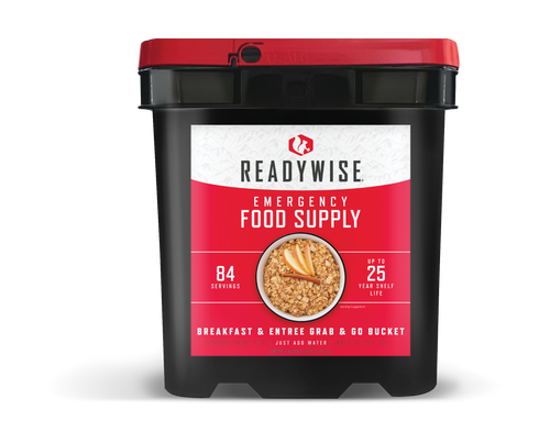 Wise Foods 84 Serving Breakfast & Entree Grab & Go Bucket