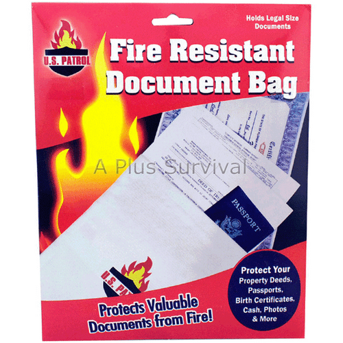 Fire Resistant Document Bag