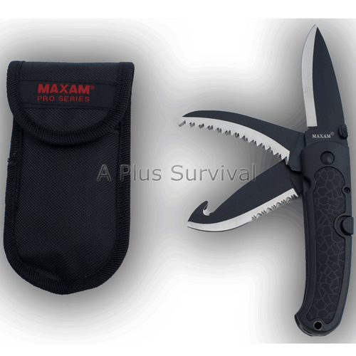 Maxam Pro Series 3 Blade Lockback Knife