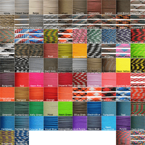 Paracord Bracelet Kit - 23 Colors and 200 Buckles
