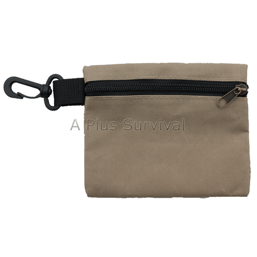 Small Multi Purpose Zip Bag with Clip