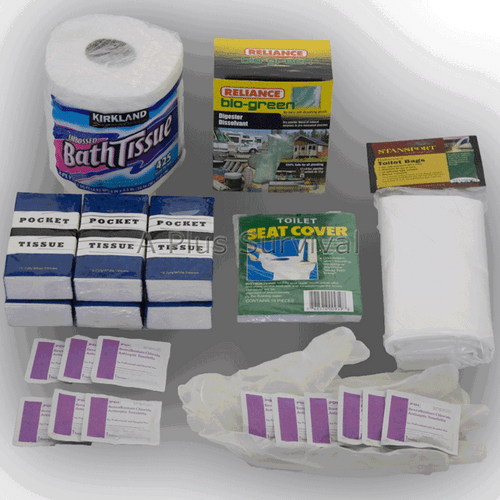 55 Piece Portable Toilet Hygiene Kit