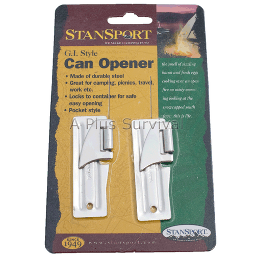 Military Style Can Opener - 2 Pack
