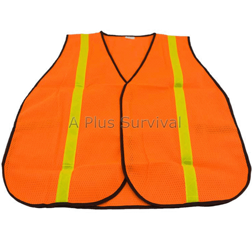 Mesh Safety Vest - Orange