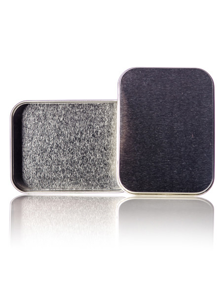 Silver Char-Cloth Fire Starter Storage Tin