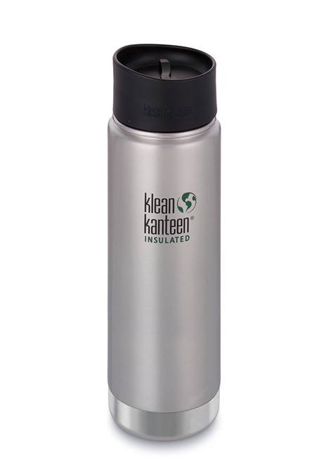 20oz Klean Kanteen Insulated Brushed Steel Wide Mouth Loop Cap