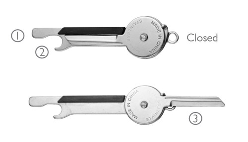 3 in 1 Key Shaped Knife