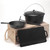 Cast Iron Kit with Dutch Oven, Griddle, Pan, Lid Lifter