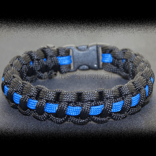 green and blue paracord bracelet