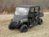 3 Star side x side Polaris Ranger Crew 570-4 vinyl windshield and top front and side angle view