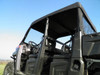 3 Star side x side Polaris Ranger Crew 1000/XP1000 vinyl windshield top and rear window side angle view close up