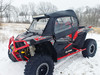 3 Star side x side accessories Polaris RZR XP1000/XP Turbo/S1000 Full Cab Enclosure for Hard Windshield front and side angle view