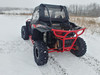 3 Star side x side accessories Polaris RZR XP1000/XP Turbo/S1000 upper doors and rear window rear angle view