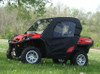3 Star side x side can-am commander doors and rear window side and front angle view