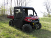 3 Star side x side can-am defender full cab enclosure front and side angle view
