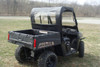 3 Star side x side Polaris Ranger Mid-Size vinyl windshield top and rear window rear angle view
