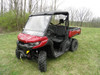 3 Star side x side can-am defender windshield front and side angle view