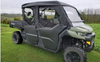 3 Star side x side can-am defender max upper doors and rear window side and front angle view