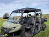 3 Star side x side can-am defender max soft roof front and side angle view