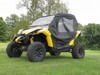 3 Star side x side can-am maverick doors and rear window side angle view