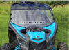 3 Star side x side can-am maverick x3 windshield front view tinted visor
