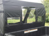 3 Star side x side Polaris Ranger 500 and 700 soft full cab enclosure with vinyl windshield rear view