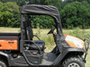 3 Star side x side Kubota RTV XG850 vinyl windshield and side view