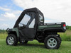 3 Star side x side John Deere HPX/XUV full cab enclosure side and rear angle view
