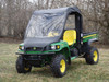 3 Star side x side John Deere HPX/XUV vinyl windshield top and rear window front and side angle view