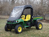 3 Star side x side John Deere HPX/XUV vinyl windshield and top side angle view