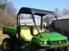 3 Star side x side John Deere HPX/XUV soft top front and side angle view close up
