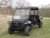 3 Star side x side John Deere Gator UXV 550/560/590 S4 vinyl windshield and top front angle view
