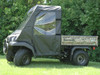 3 Star side x side Kawasaki Mule 3000/3010 cab enclosure with vinyl windshield side view